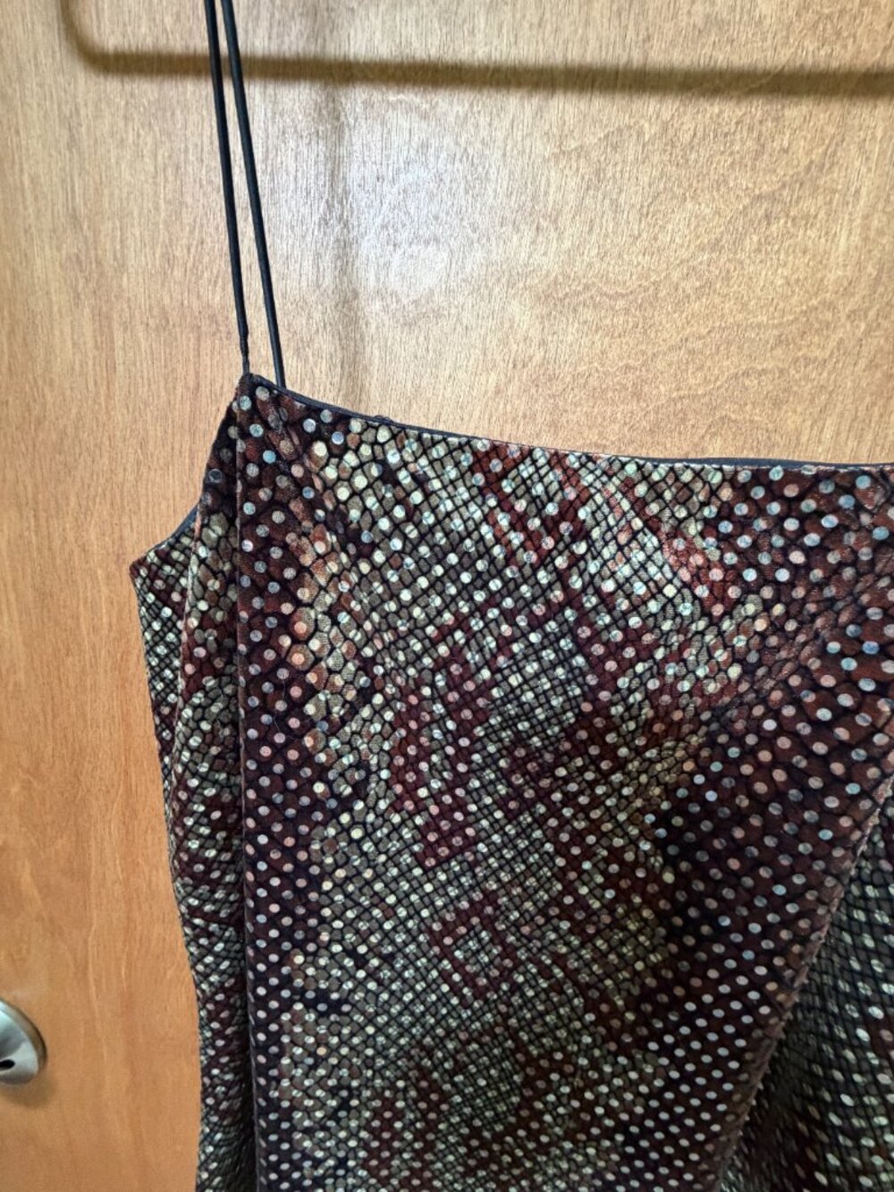 Vintage Y2K My Michelle Snake Print Slip Dress | Size M (Fits S/4) - Picture 4 of 5
